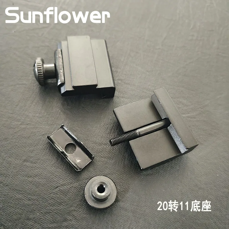 Adaptador de riel táctico Picatinny A cola de Milano, Base de montaje a 11mm de 20mm, pistola de riel largo de 30mm, Airsoft - imagen 5