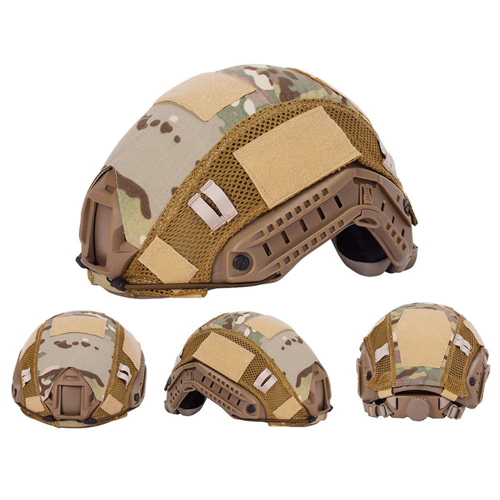 Cubierta táctica para casco rápido, hebillas de nailon, circunferencia de la cabeza de 52-60cm, equipo de juego de guerra de Paintball Airsoft, cubierta para casco CS FAST - imagen 4