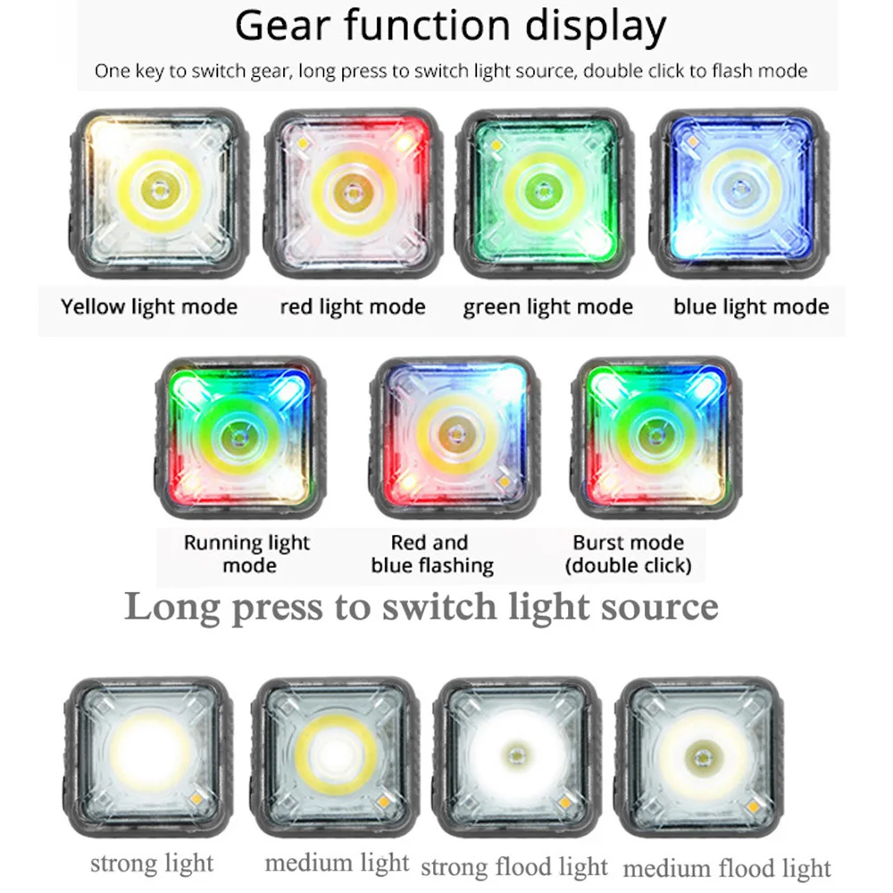 Linterna táctica EDC, Mini luz portátil para acampar, herramientas de senderismo, luz intermitente de seguridad para sistema Molle y correa de mochila de 25mm - imagen 4