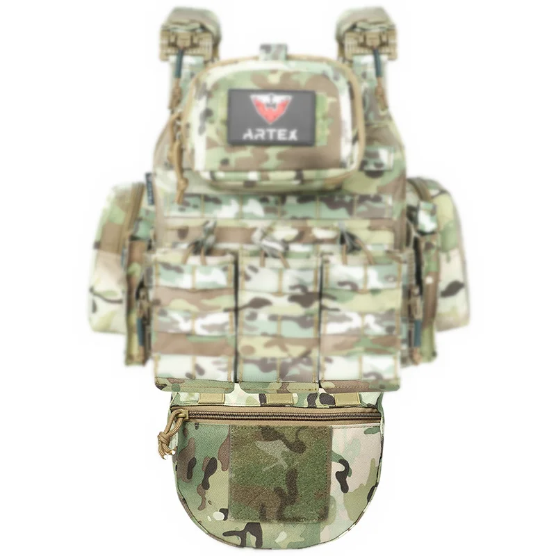 Chaleco JPC/CPC/bolsa táctica para el pecho FC, chaleco táctico subbolsa grande/bolsa para el pecho, molle para el vientre inferior expandido - imagen 4