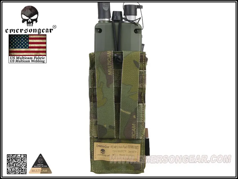 Emersongear-bolsa táctica de radio 14, para chaleco rrrv, combate militar airsoft em8336 - imagen 5