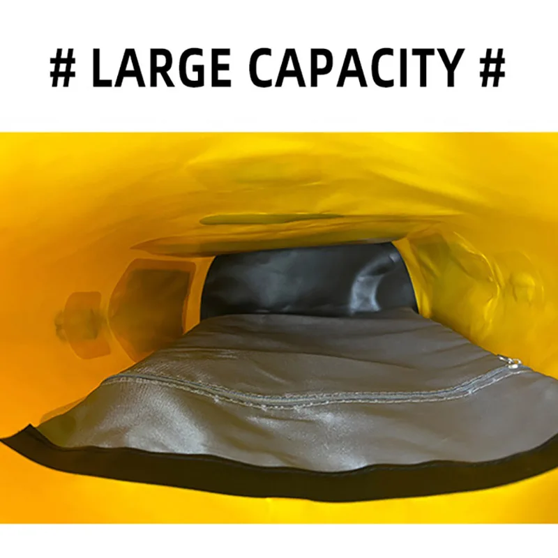 Mochila impermeable de PVC para hombre y mujer, bolsa de 25L con bolsillo seco y húmedo para acampar, escalar, Trekking, senderismo, natación y viaje - imagen 5