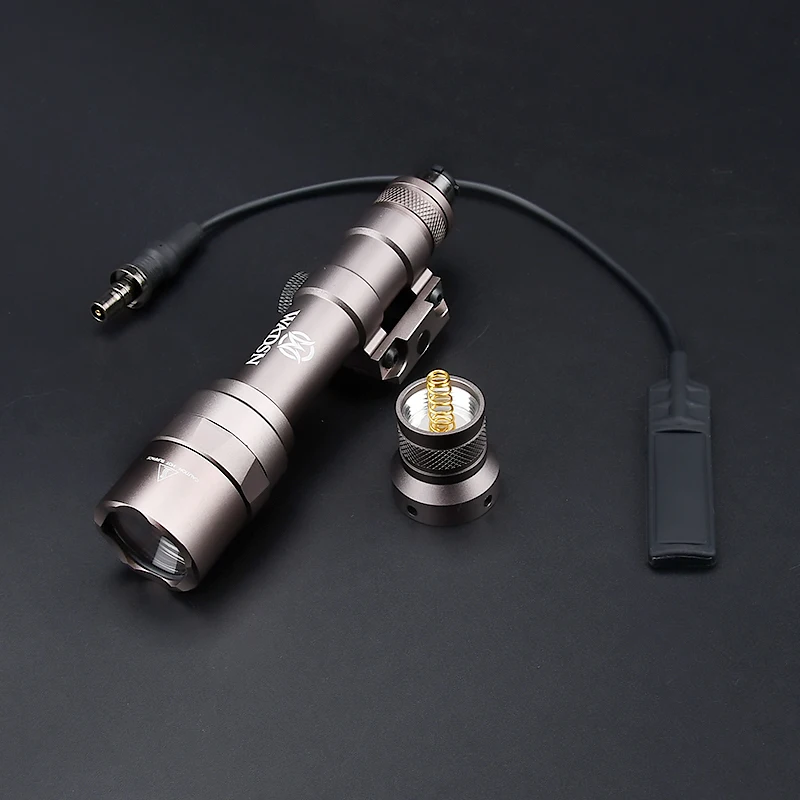 WADSN táctico SF M600 M600U linterna cubierta de presión interruptor ajuste 20mm Rail Airsoft caza arma LED Scout - imagen 2