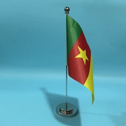 Bandera de Camerún en poliéster para escritorio y oficina