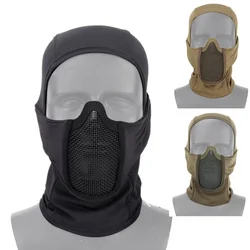 Máscara táctica malla metálica cara completa Airsoft Paintball