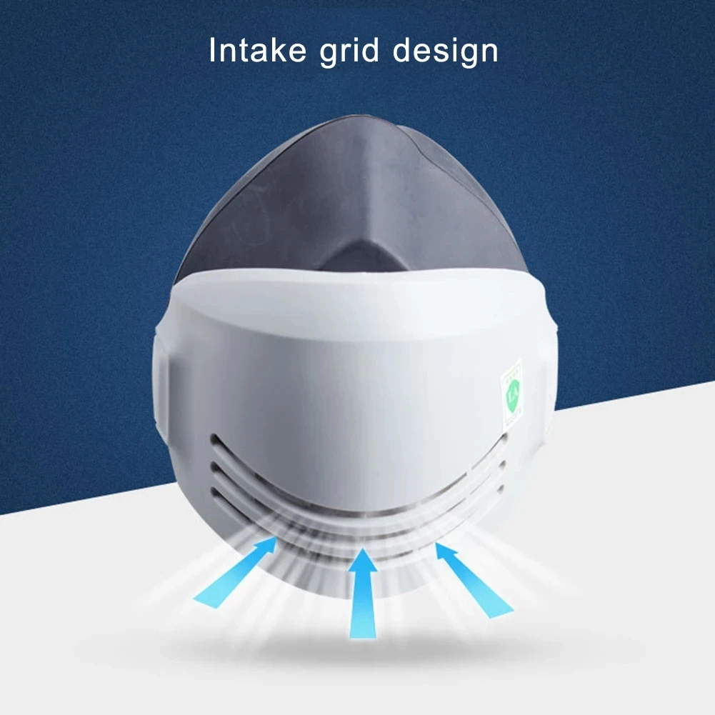 Mascarilla de Gas reutilizable, lavable, a prueba de polvo, respirador de media cara, antineblina, seguridad, molienda de construcción y accesorio de filtro 1201 - imagen 4