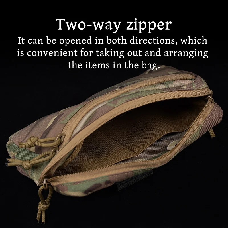 Bolsa universal Transversal GP, bolsa de gestión para exteriores, chaleco portador de tablero de perforación de pecho, almacenamiento MOLLE, bolsa de herramientas de tejido - imagen 3