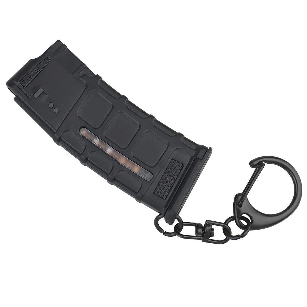 Llavero táctico en forma de MP MAG, juguete simulado, tendencia, Mini revista 5,56, regalo de decoración portátil, tiro de Paintball - imagen 4