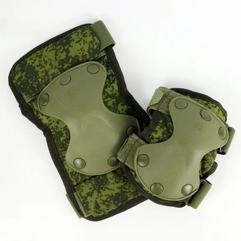 Rodilleras y coderas de camuflaje para hombre pequeño, equipo de protección táctica de las Fuerzas Especiales 6B51 para exteriores - imagen 3