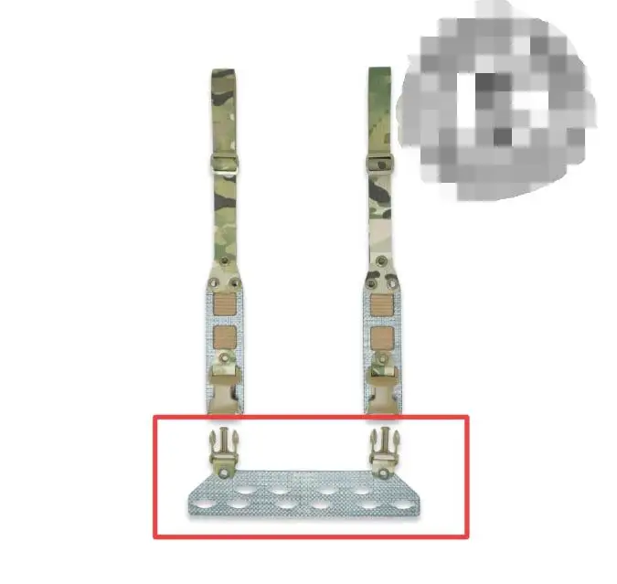 Módulo de fijación de placa de aparejo de pecho táctico