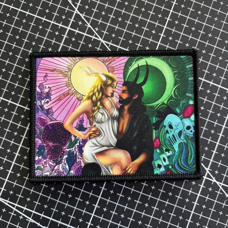 Parche táctico moral Ángeles y Demonios – Cielo e Infierno con velcro - imagen 4