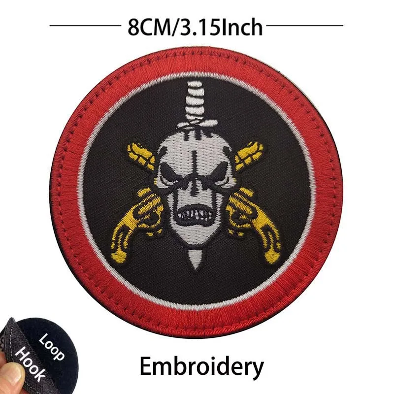 Parche táctico BOPE bordado emblema para ropa y mochila - imagen 5
