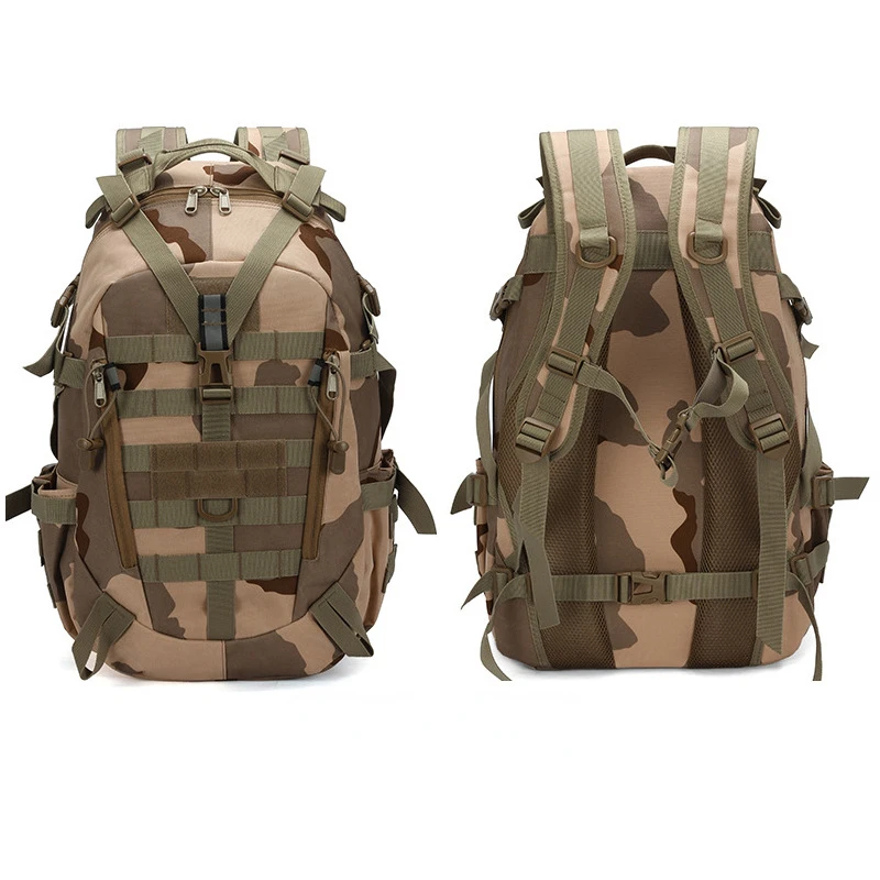 Mochila táctica militar para hombre, bolsa de escalada al aire libre, ejército, senderismo, viajes, deportes, Camping, caza, impermeable - imagen 2
