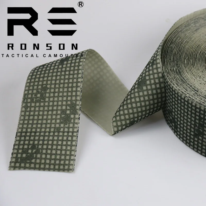 Correas de superficie de lana de camuflaje nocturno del desierto, ropa de caza, puños de manga, tiras de bucle, 10cm de ancho, 1M de longitud - imagen 2