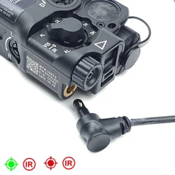 Linterna infrarroja estroboscópica LED con indicador láser verde y punto rojo RAID-X de Metal táctico para luz de caza