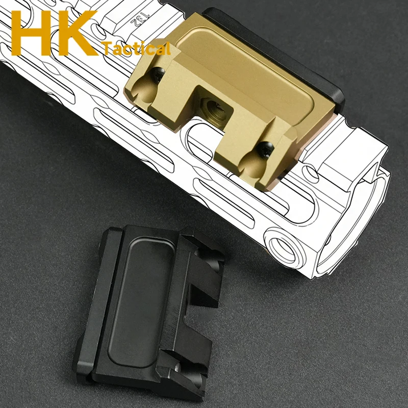 MAWL-Base de montaje de Metal UN de 45 grados para MAWL C1, palanca táctica rápida QD, equipos de Airsoft compensados, accesorios láser de caza - imagen 5