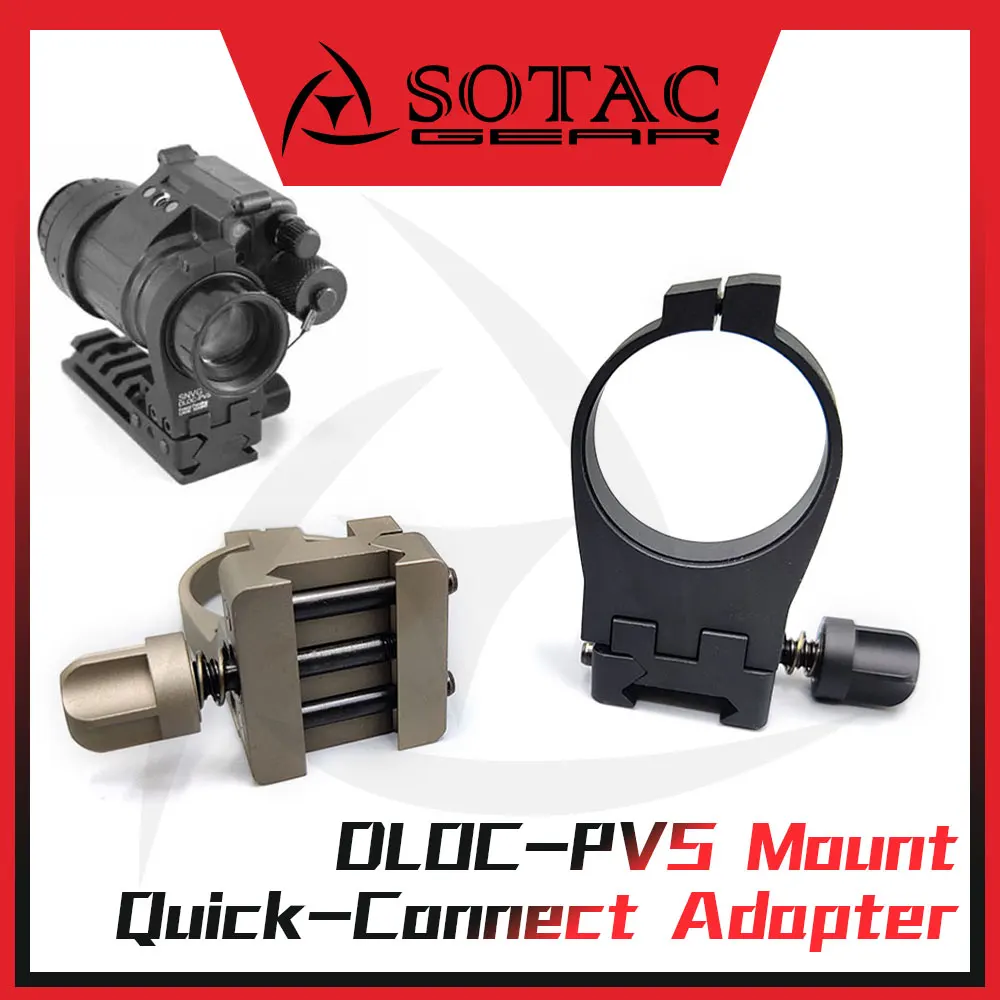 SOTAC GEAR adaptador riel para NVG PVS-14 con conexión rápida - imagen 2