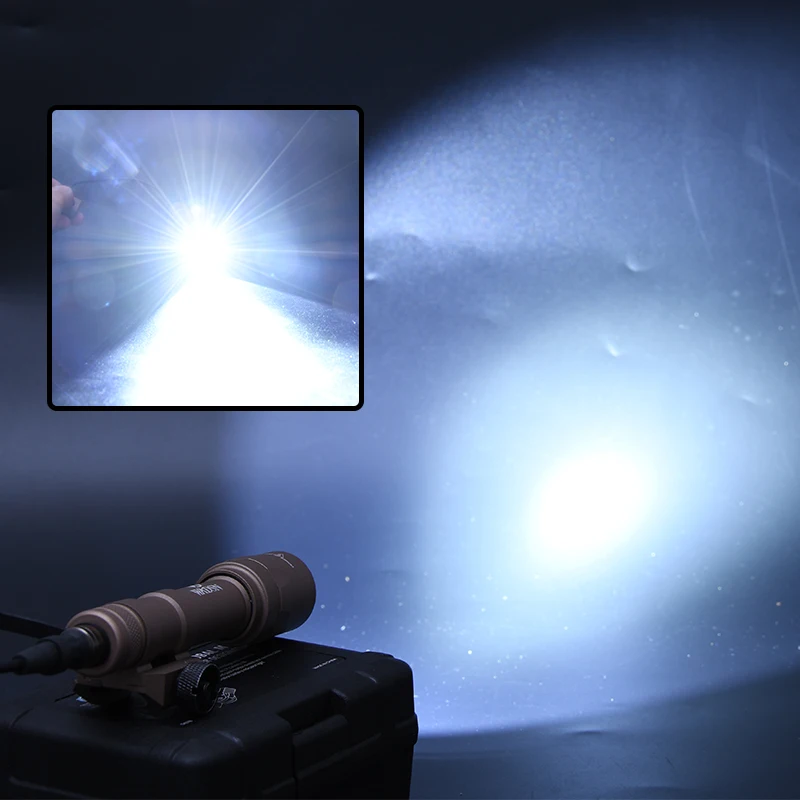 WADSN SF Surefire M600U Airsoft linterna Modbutton conjunto linterna táctica antorcha ​ Luz LED para arma de rifle de explorador AR15 para 20 mm - imagen 5