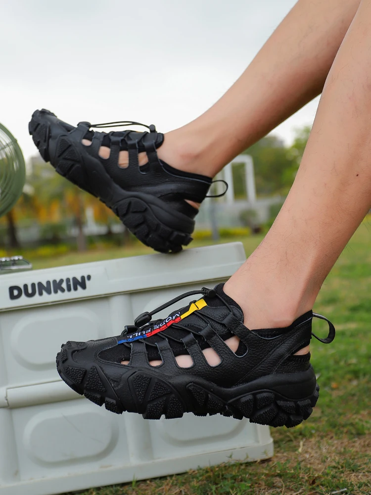 Zapatos de senderismo MERRTO, zapatos aguas arriba, sandalias para exteriores para hombre, zapatillas de deporte de verano para mujer, zapatos de pesca transpirables, calzado de trekking causal - imagen 4