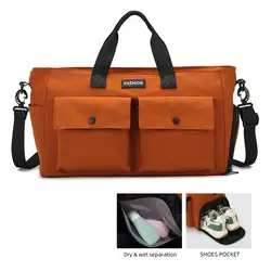 Bolsa táctica MOLLE lona húmedo-seco con compartimento zapatos