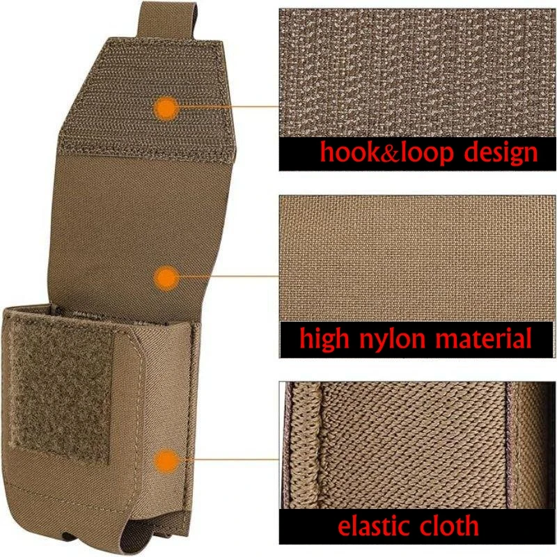 Bolsa táctica para esposas MOLLE, funda para esposas para cinturón de servicio, chaleco MOLLE, accesorios para aplicación de la ley - imagen 3