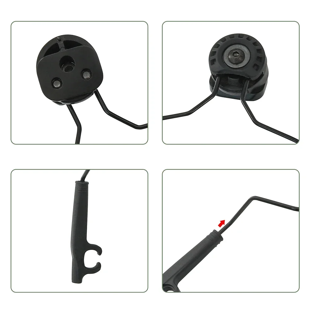 Orejeras electrónicas Airsoft para caza, adaptador de auriculares para Pelto Sport Tactical 300/500, orejeras electrónicas de tiro para riel de arco - imagen 4