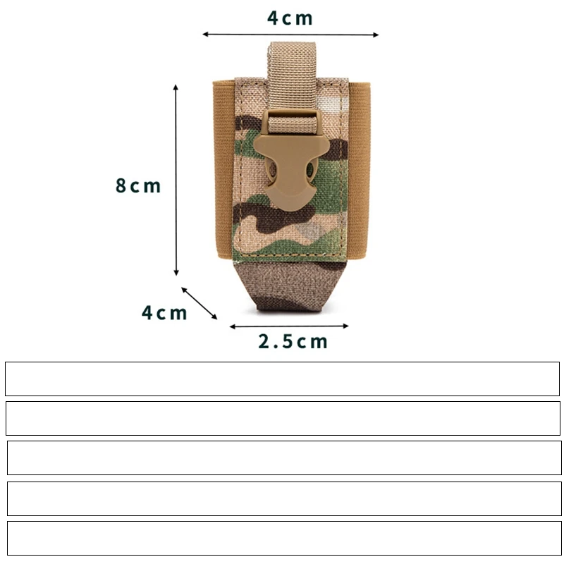 Bolsa táctica para Flashball, bolsa para granada de 40mm, cintura portaherramientas multifuncional, bolsa EDC de almacenamiento MOLLE - imagen 2