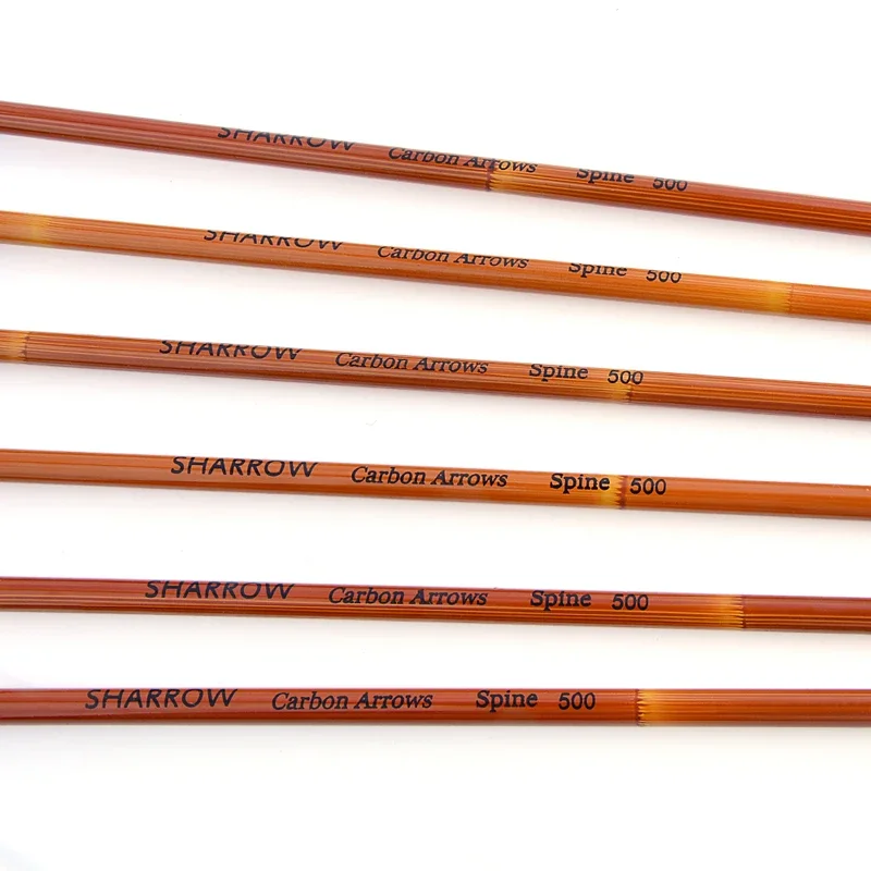 6/12 Uds ID 6,2mm flechas de carbono 31,5 pulgadas tiro con arco flecha caza pluma Natural reemplazable punta de flecha de 100 granos - imagen 3