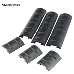 4 Uds. Cubiertas de Escalera protectora de riel de goma Protector de guardamanos suave para rieles Weaver Picatinny de 20mm