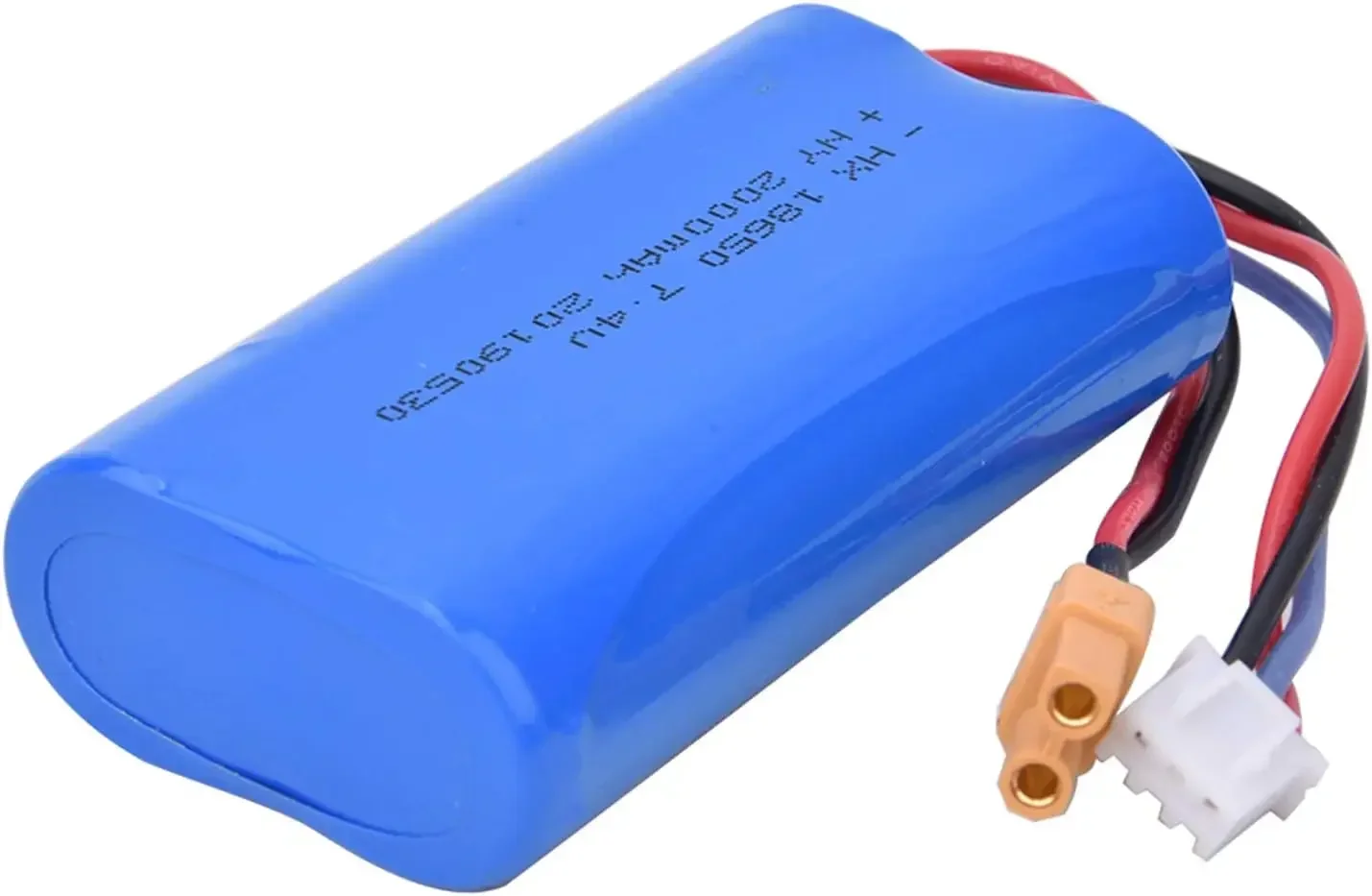 Batería recargable de iones de litio de 7,4 V, 2000mAh, 15C, enchufe XT30 para piezas de repuesto de automóviles de ingeniería RC, accesorios, modelos de coches RC (1583-005) - imagen 5