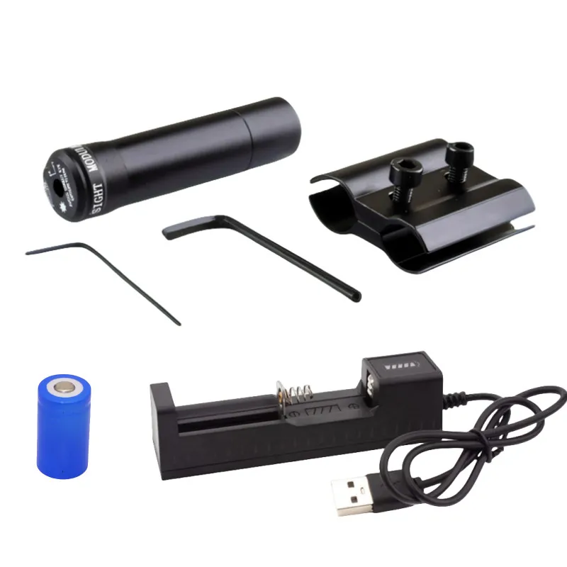 Mira láser roja ajustable, montaje en riel de 11/20mm, mira láser de punto rojo