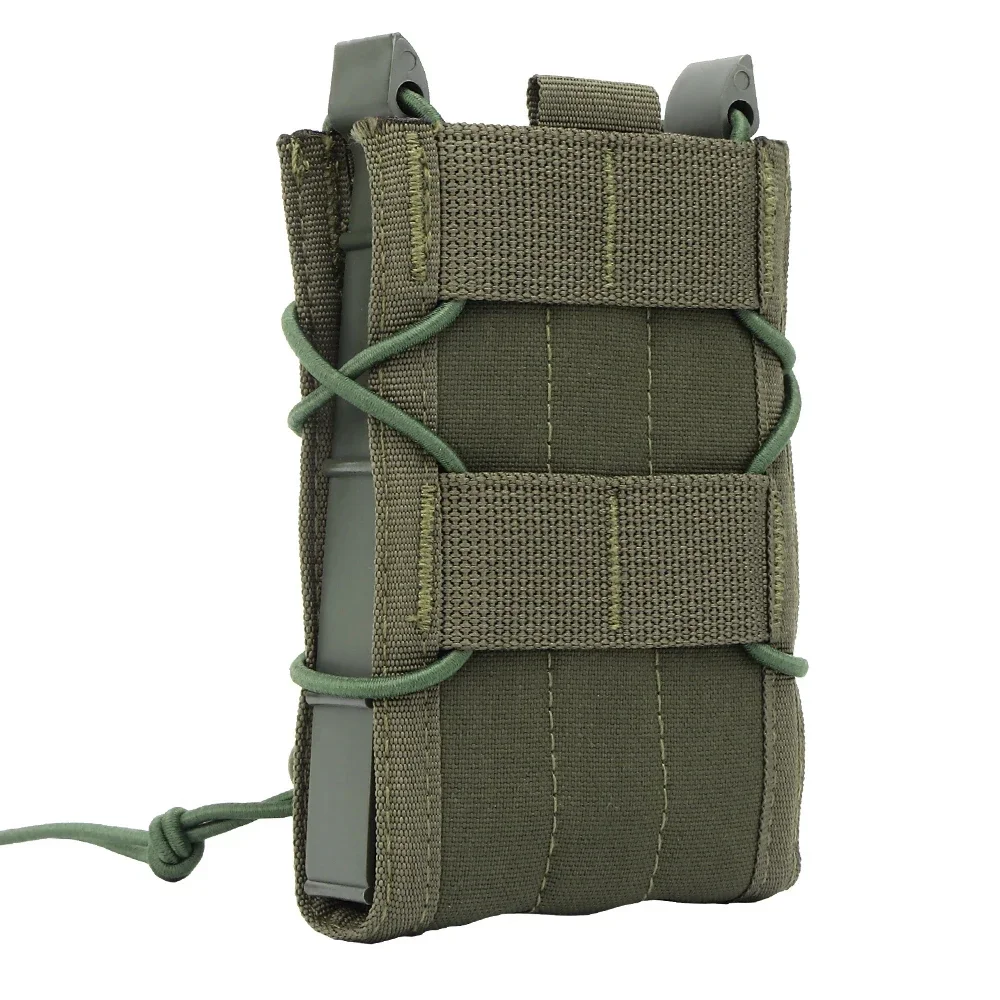 5,56 bolsa de revista para AK AR M4 AR15 bolsa de revista individual Rifle pistola Airsoft táctico Molle Mag funda bolsas - imagen 3