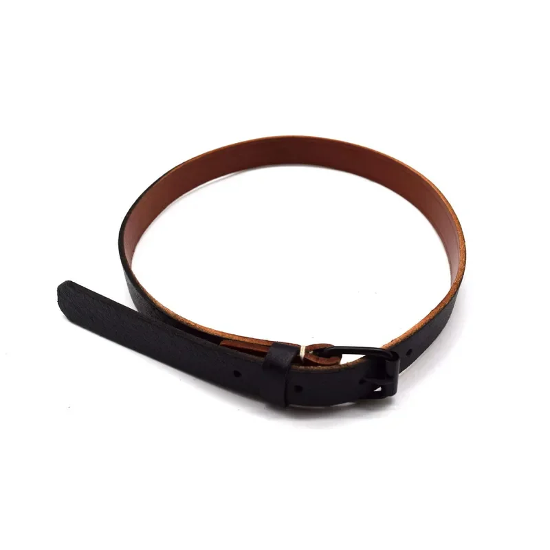 Accesorio de reproducción de correas de transporte de cuero para cantina con eslinga de estaño M31 de campo del ejército alemán - imagen 2