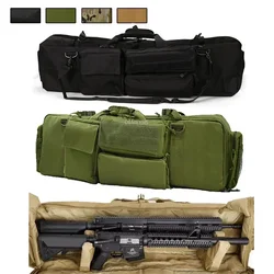 Bolsas para Rifles M249, Estuche de transporte para pistola de caza y tiro al aire libre, bolsa táctica CS para Rifles dobles, Paintball con correa de hombro portátil
