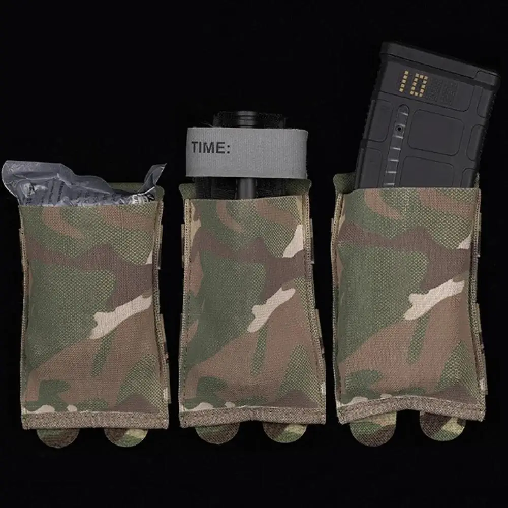 Bolsa táctica para revistas 5,56/7,62 MOLLE tiro rápido Airsoft AK AR15 M4 bolsa porta revistas elástica chaleco con cinturón táctico - imagen 4
