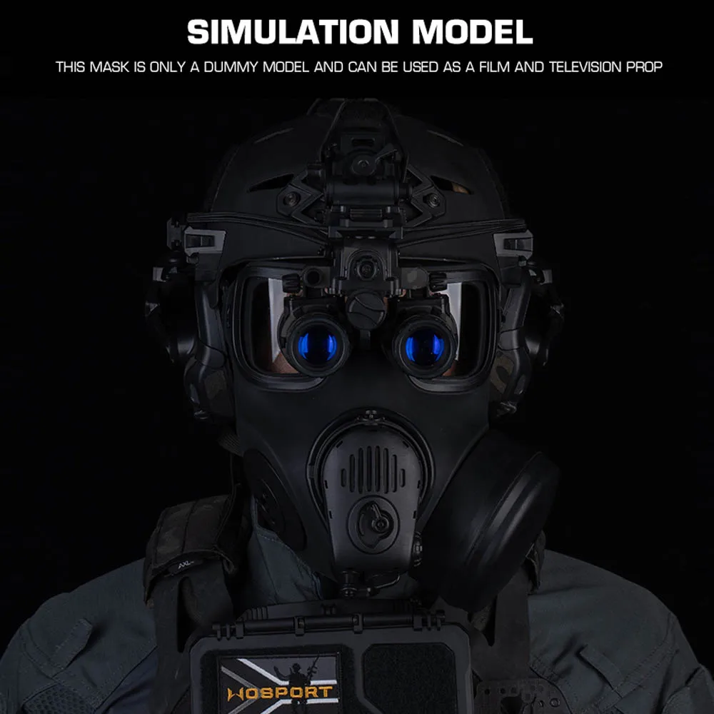 M53 Máscara gas simulada táctica cara completa para paintball - imagen 4