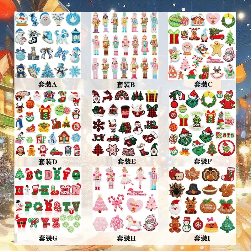 Parche bordado de Cascanueces, muñecos King, parches para planchar, ropa de Navidad, pegatinas de decoración de ropa Diy, parche para sombrero y mochila - imagen 3