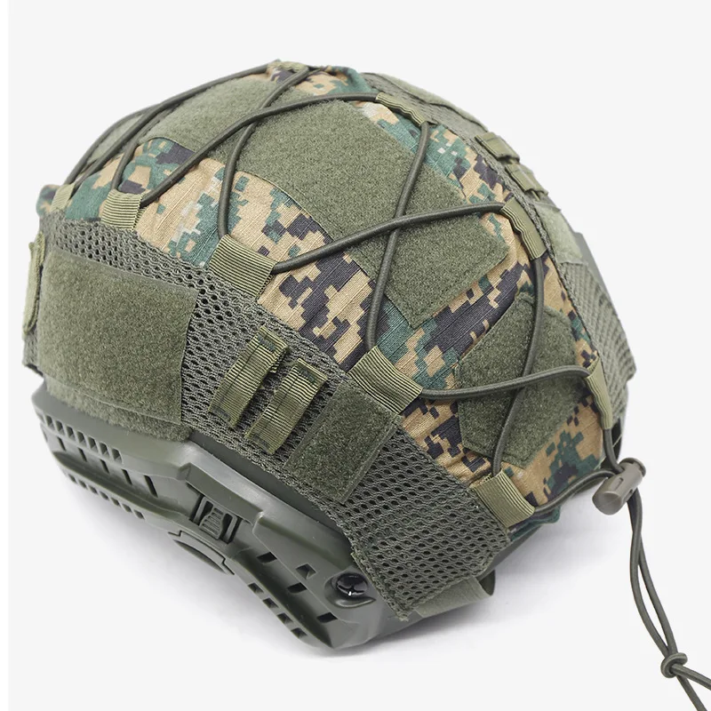 Cubierta táctica para casco EMR ruso, tela con cordón para casco rápido - imagen 5