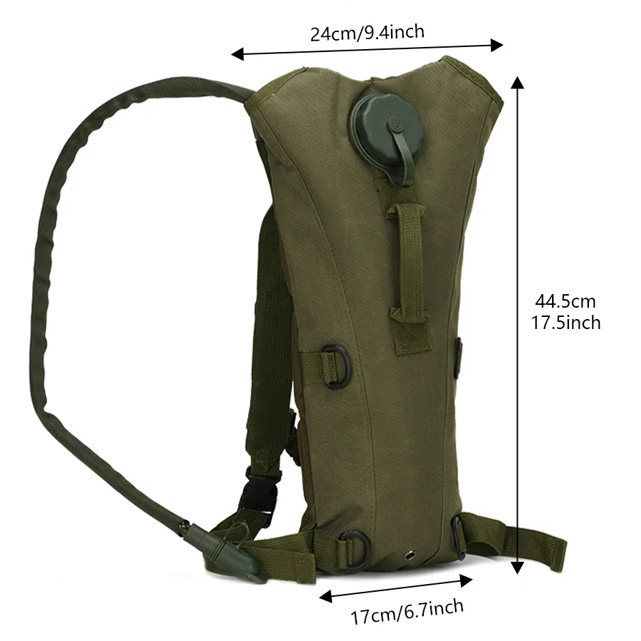 Mochila con bolsa de agua deportiva con tanque interior de 3L, bolsa de agua para deportes de ciclismo al aire libre, material resistente a desgarros y resistente al desgaste - imagen 2