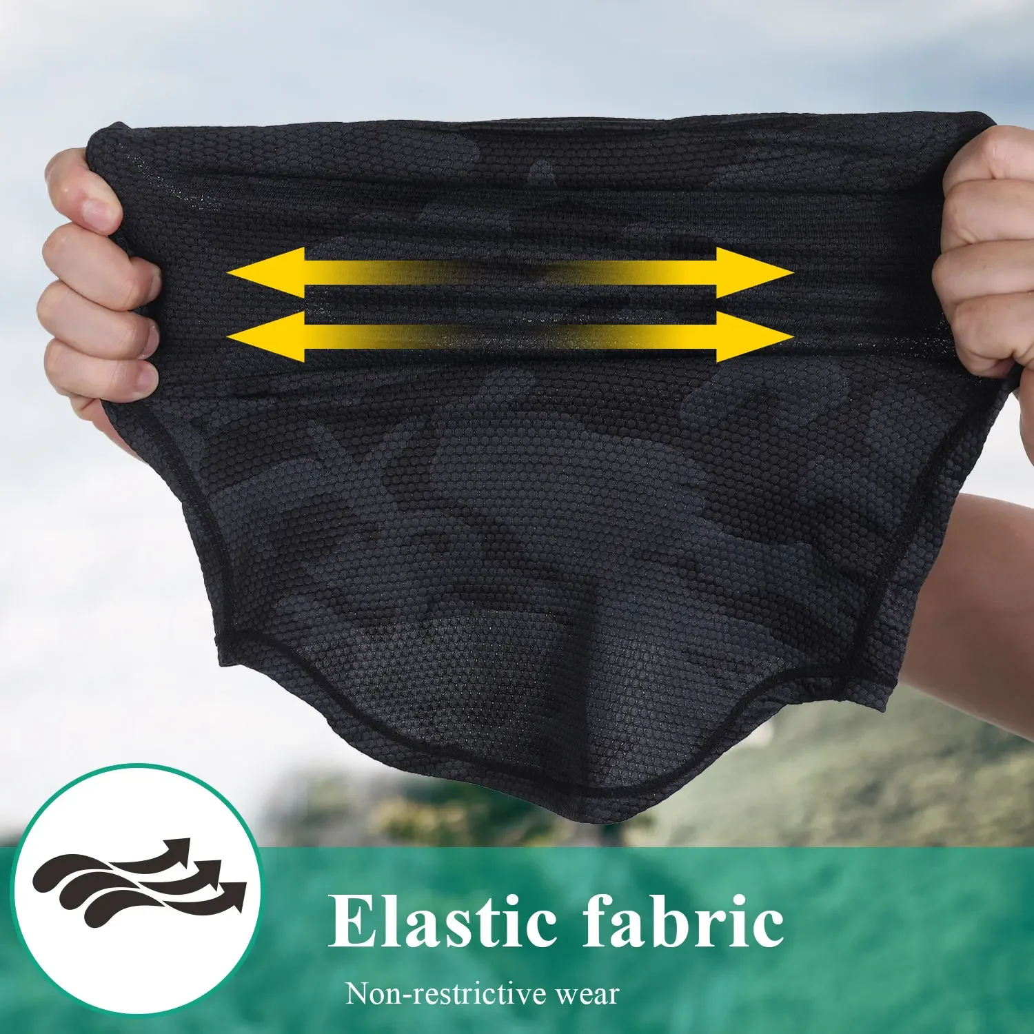 Pañuelo para ciclismo, bufanda con orejas colgantes, máscara facial táctica transpirable, deporte, senderismo, bicicleta, Camping, montar, esquí al aire libre, cubierta para el cuello - imagen 5