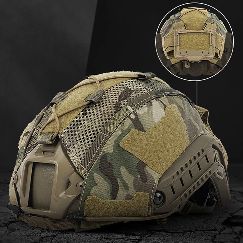 Cubierta táctica para casco con bolsa de batería NVG para casco FAST MH PJ BJ OPS-Core Airsoft, accesorios para caza y Paintball - imagen 2