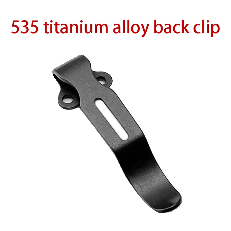 Cuchillo de bolsillo plegable de aleación de titanio, Clip trasero para BM Bugout 535, accesorios DIY, herramienta de Clip trasero de cuchillo personalizado, 1 unidad - imagen 3