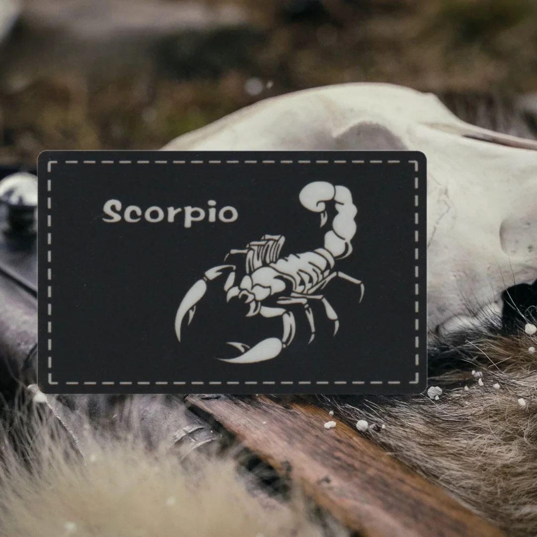 Insignia de moral reflectante de escorpión, parche de gancho y bucle de PVC, pegatina decorativa para mochila táctica - imagen 5