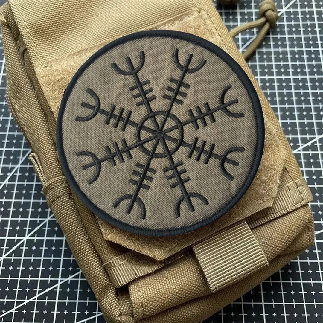 Parches tácticos de moral de brújula para ropa, parche bordado con gancho y bucle, insignia militar, brazalete, pegatinas para mochila - imagen 4