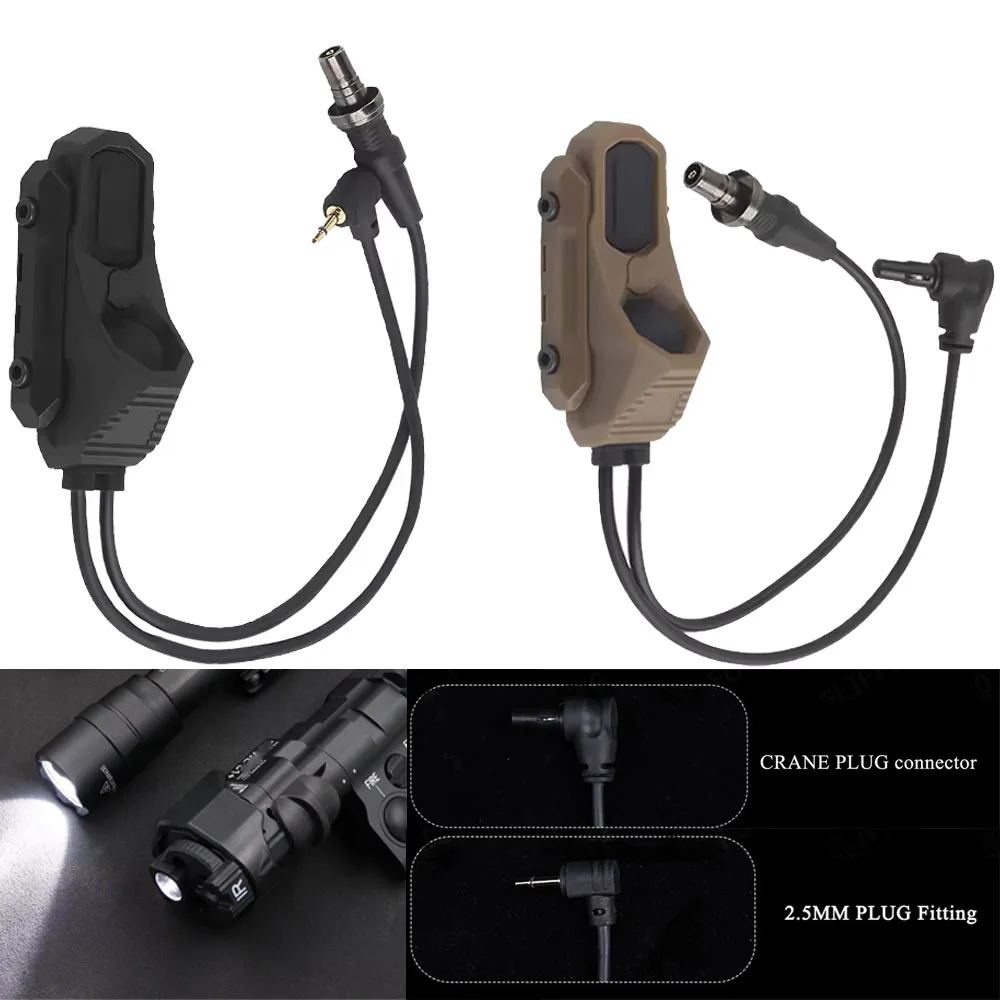 Ventas, interruptor de presión de doble función en línea remoto AXON táctico linterna PEQ NGAL pulsador láser SF/2.5///enchufes de grúa