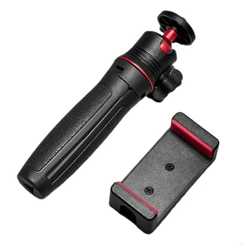 Trípode telescópico portátil con abrazadera teléfonos inteligentes cuentan con base estable para grabación video en - imagen 2