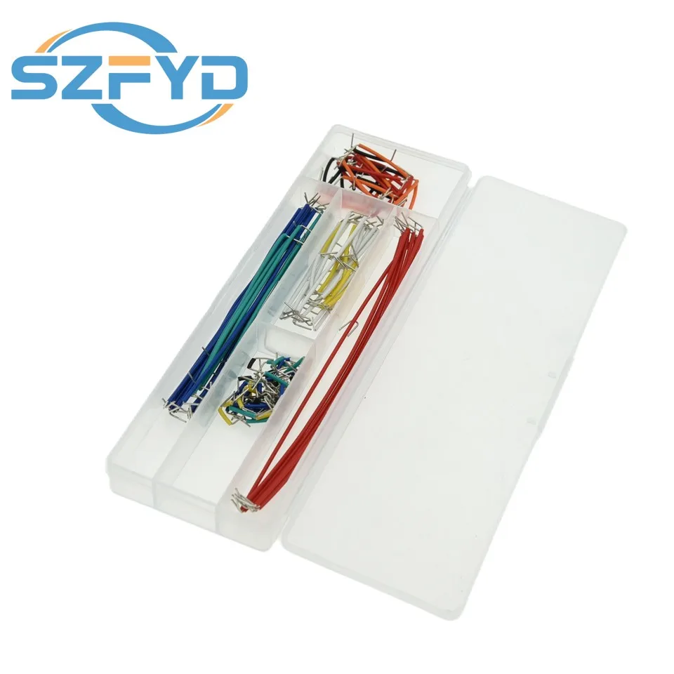 65/140/560/840 unids/caja cables de puente de placa de pruebas sin soldadura Kit de cables de Cable de puente de placa de pruebas en forma de U para placa de pruebas Arduino DIY - imagen 4