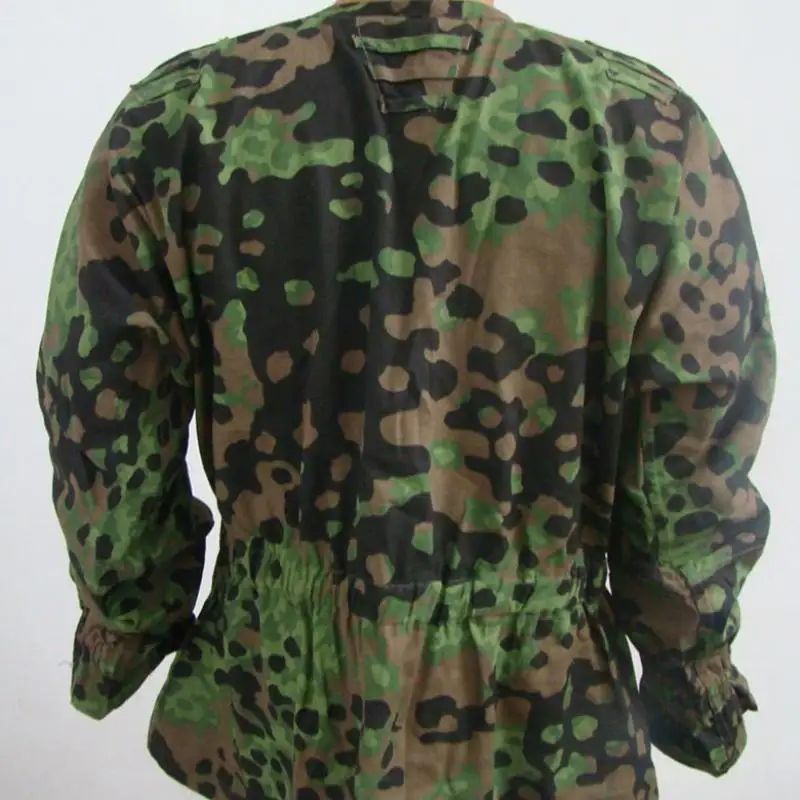 Camisa de cobertura de doble cara de árbol de avión tipo M40 alemán, chaqueta de camuflaje manchada alemana, camisa de cubierta usada en ambos lados - imagen 3