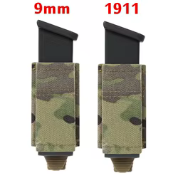FAST 1911/9mm bolsa de un solo Mag táctica Molle funda de una sola revista para GLock 17 19 22 23 43 combate 9mm Mag Bag