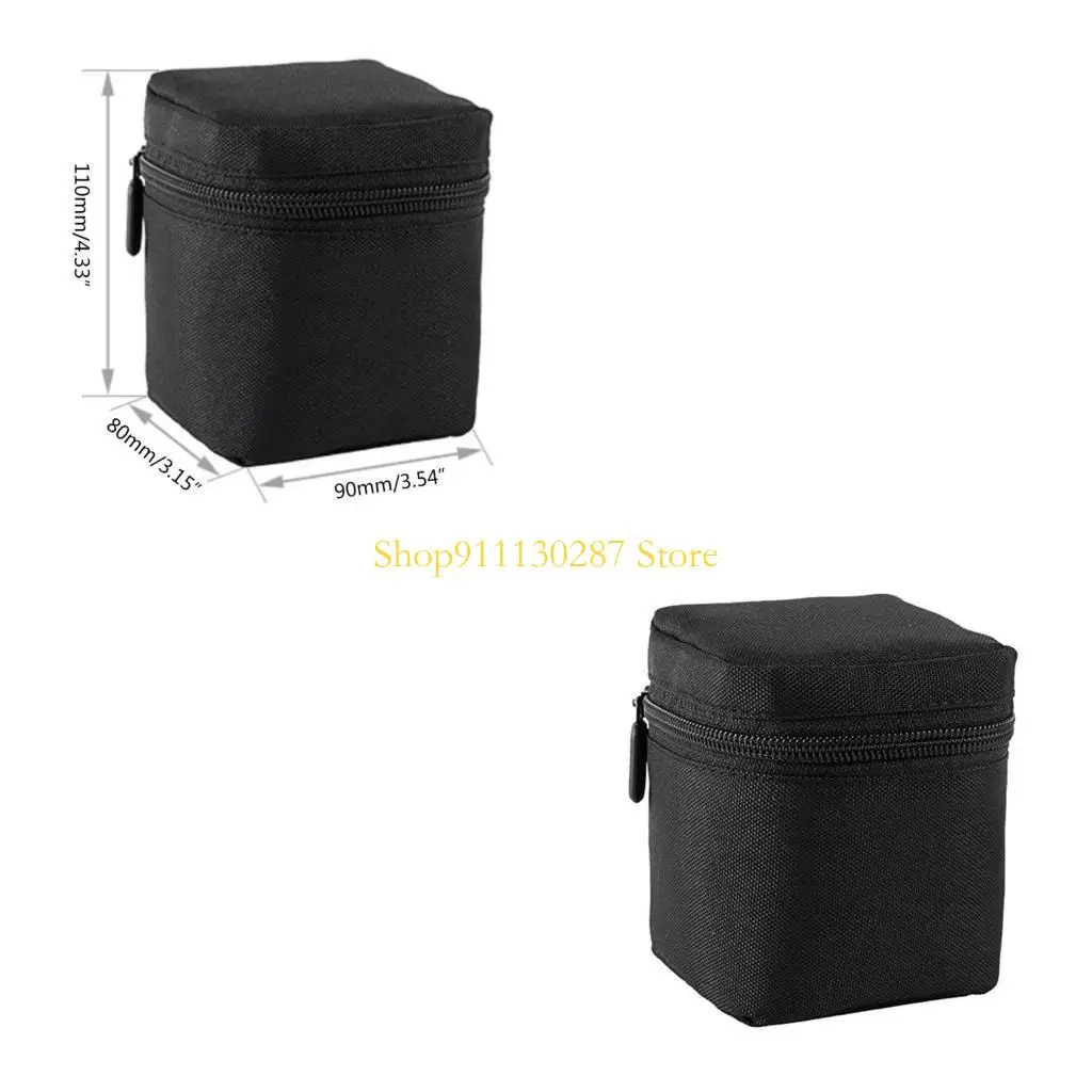 Bolsa protectora para lente cámara portátil J1HC, apta para lentes cámara DSLR 11cm altura